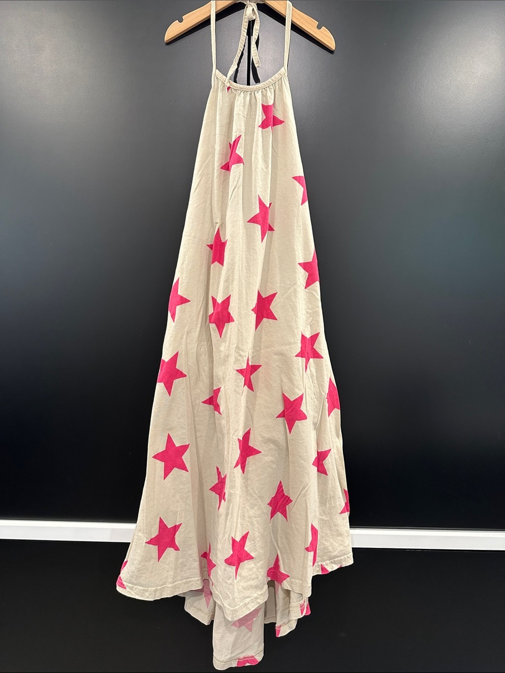 nununu Star Print Halter Maxi Dress